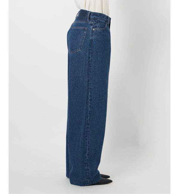 SLOBE IENA「《WEB限定/追加予約》LE DENIM カーブバギーデニムパンツ」|デニム|
