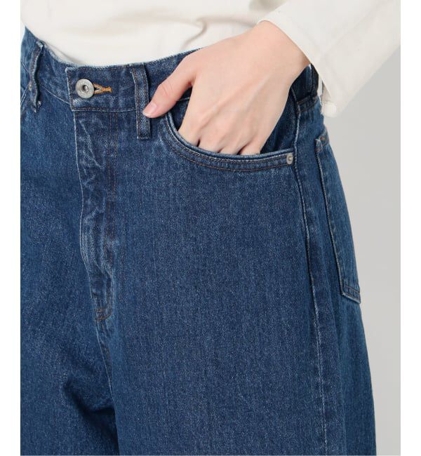 SLOBE IENA「《WEB限定/追加予約》LE DENIM カーブバギーデニムパンツ」|デニム|