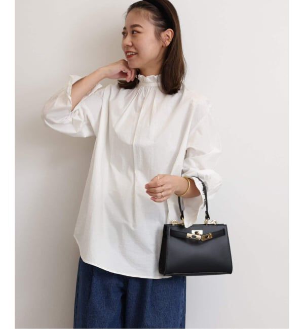 JOURNAL STANDARD relume「《追加6》ハイカウントコットンスタンドカラー2way」|シャツ・ブラウス|