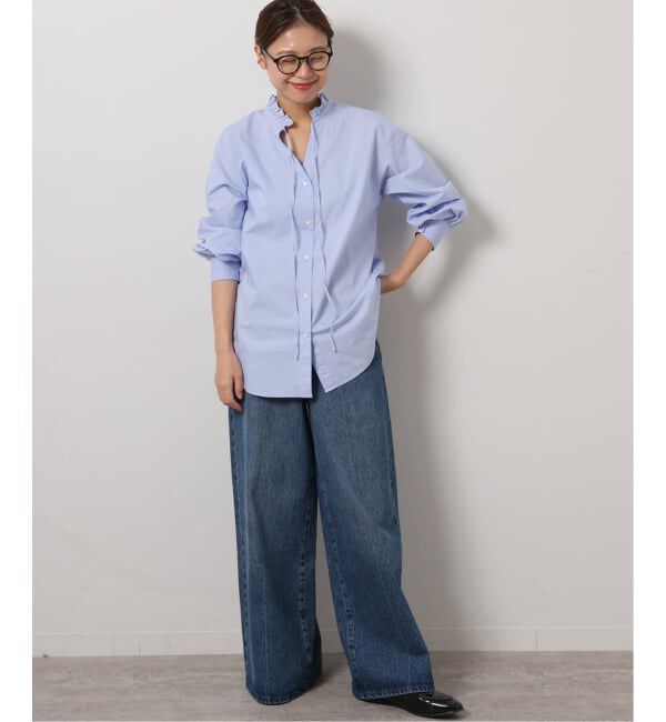 JOURNAL STANDARD relume「《追加6》ハイカウントコットンスタンドカラー2way」|シャツ・ブラウス|