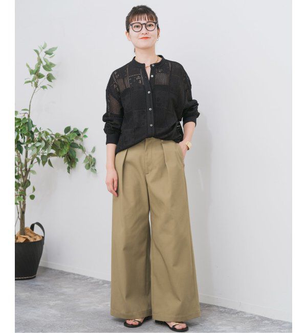 Spick and Span「《追加3》PEレースシャツ」|シャツ・ブラウス|