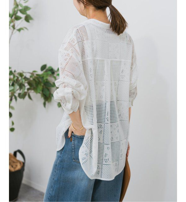 Spick and Span「《追加3》PEレースシャツ」|シャツ・ブラウス|