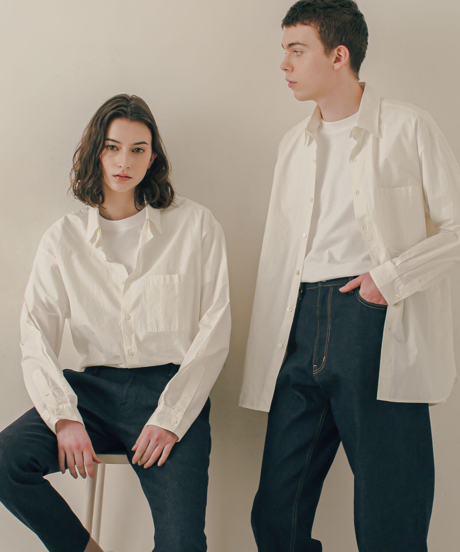 nano･universe「LB.03/｢ESSENTIAL LINE｣デタッチャブルカラーシャツ」|シャツ・ブラウス|