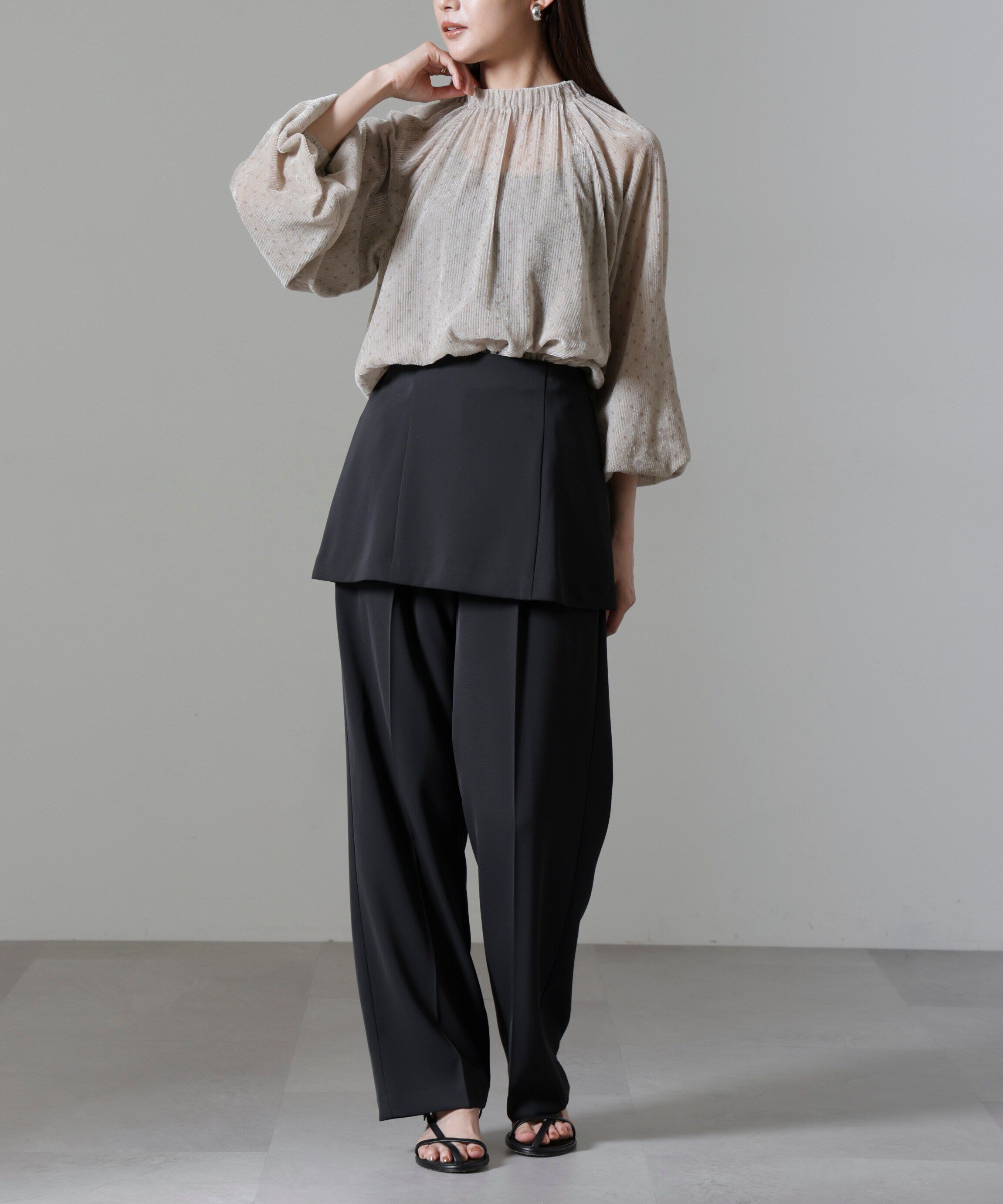 nano･universe「ベアトップキャミセットパンツ」|チノ|