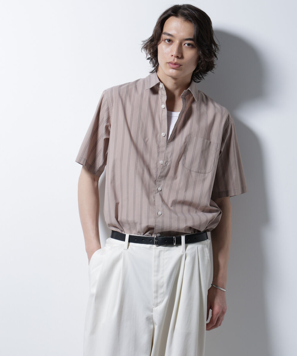 nano･universe「「ICE FLOW LINEN」バリエーションシャツ 半袖」|シャツ・ブラウス|