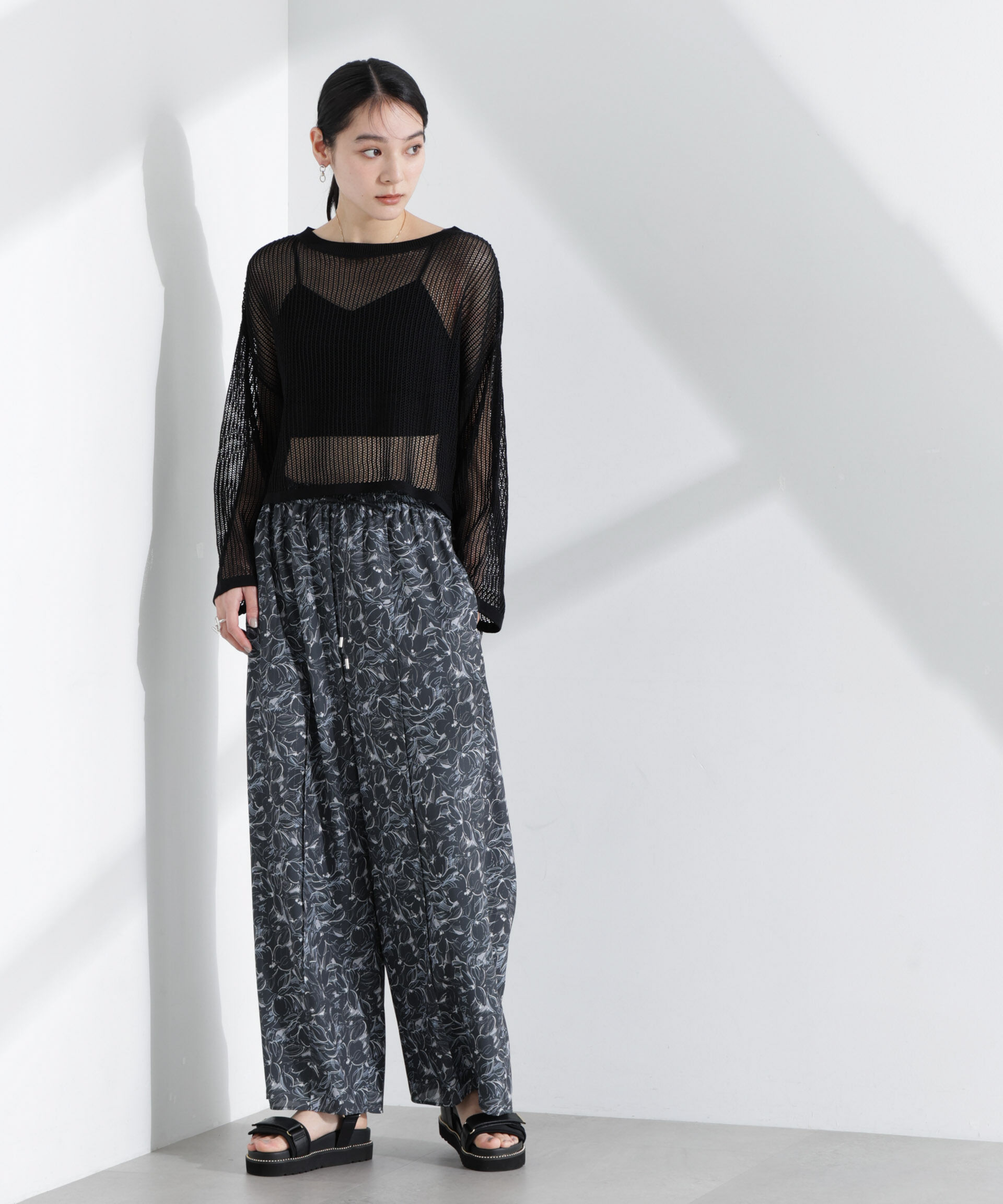  「ロンシャンオールドコレクション フラワーワイドパンツ」|その他|