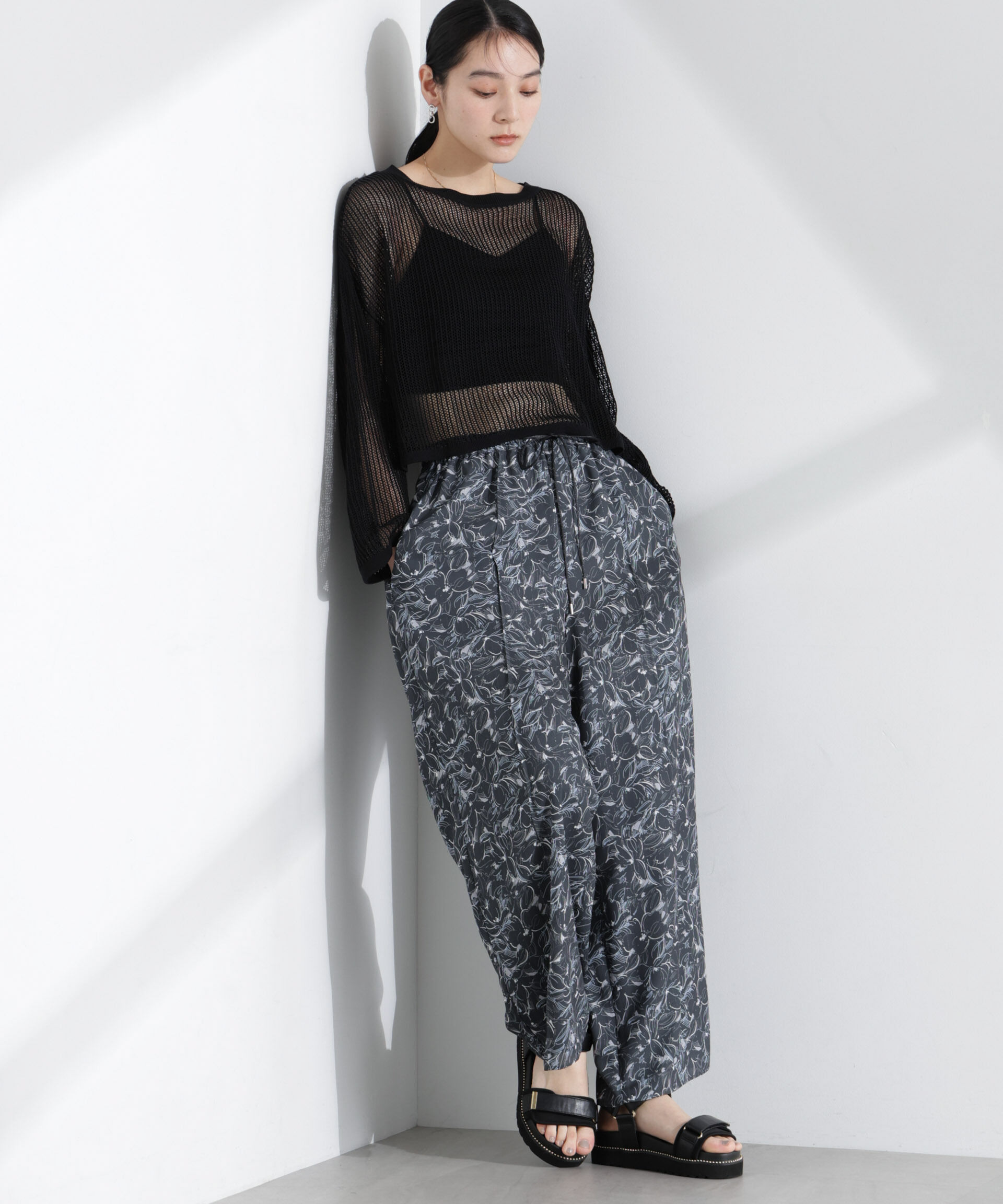  「ロンシャンオールドコレクション フラワーワイドパンツ」|その他|