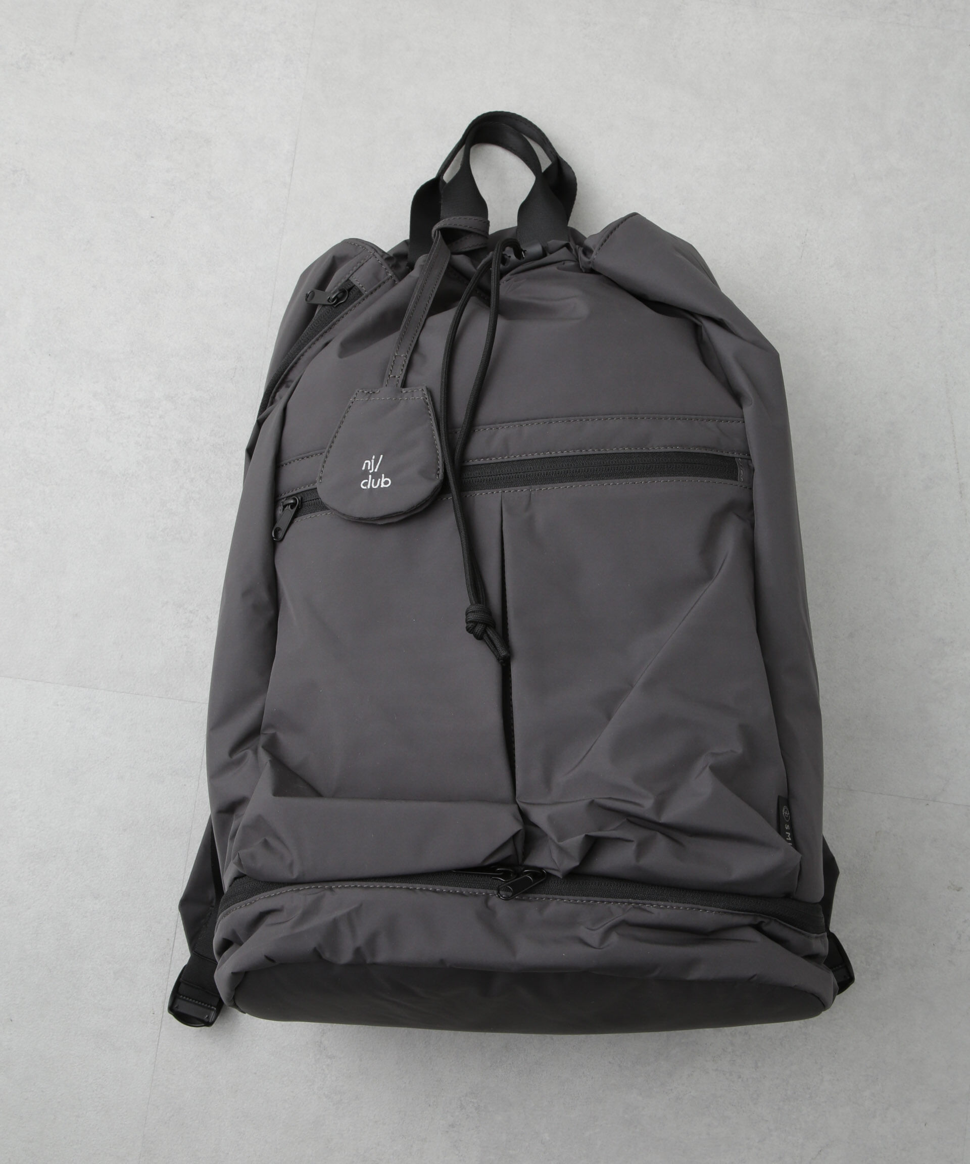 nano･universe「｢NJ/CLUB｣ SML別注バックパック」|ショルダー・メッセンジャー|グレー