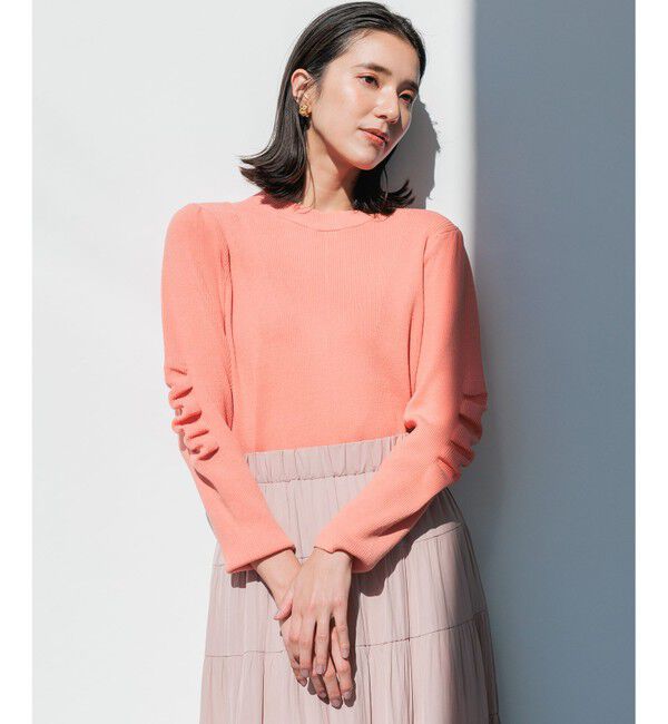 組曲「Elena フリルスリーブ ニットプルオーバー」|ニット・セーター|