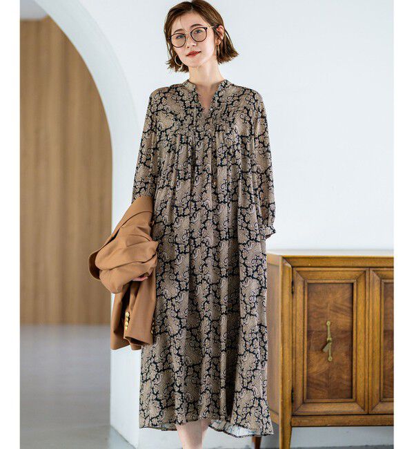 23区「【洗える】Ratti ヴィンテージペイズリープリント ワンピース」|ワンピース|ﾓﾉﾄｰﾝﾌ