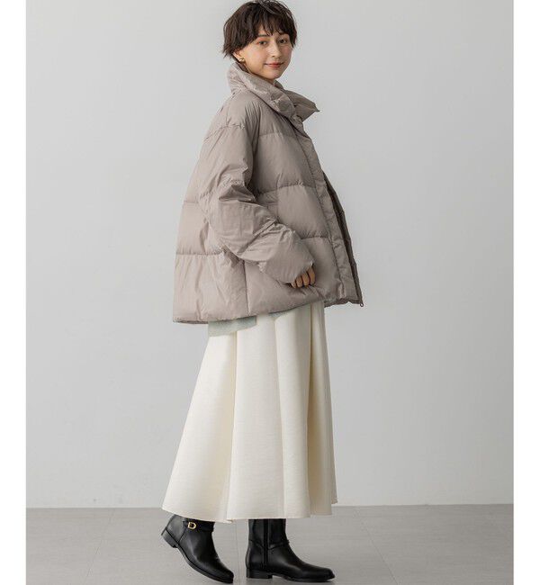 23区「【Oggi掲載】シレータフタ ハイネック ショート ダウンコート」|ダウン|