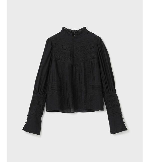 GRACE CONTINENTAL「レースコンビハイネックトップ」|シャツ・ブラウス|