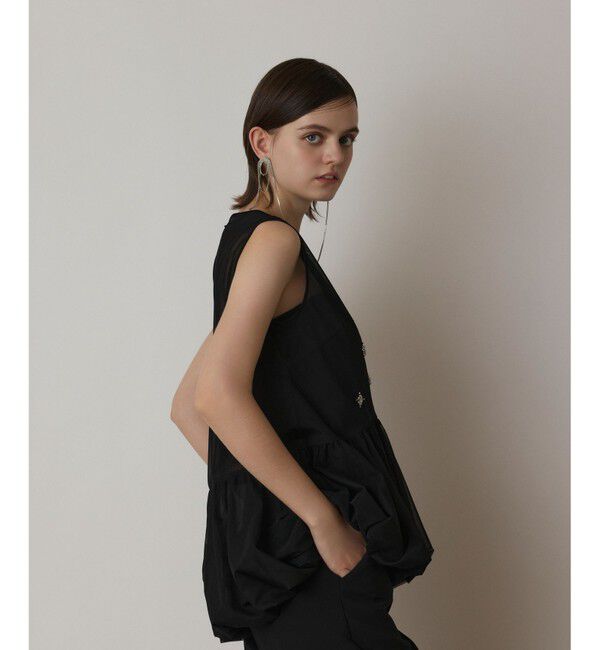 GRACE CONTINENTAL「バルーンチュールトップ」|シャツ・ブラウス|