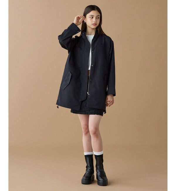 LACOSTE「撥水 ウエストドローコード ユーティリティマウンテンパーカー / フード収納可」|その他|