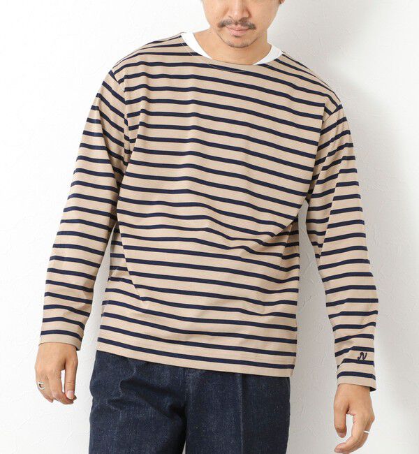 NOLLEY'S goodman「MVSシルケットボーダーBN」|Tシャツ・カットソー|ベージュ系その他