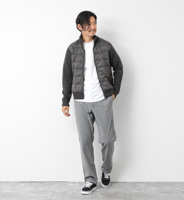 NOLLEY'S goodman「【TAION/タイオン】別注HI NECK DOWN JKT WITH SLEEVE KNIT 25AW」|ブルゾン・スタジャン|