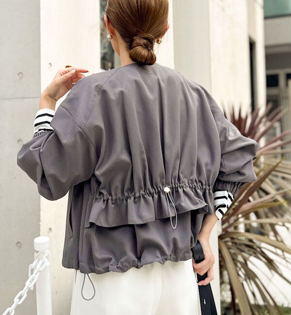 NOLLEY'S「ウォッシャブルジップアップブルゾン」|ブルゾン・スタジャン|