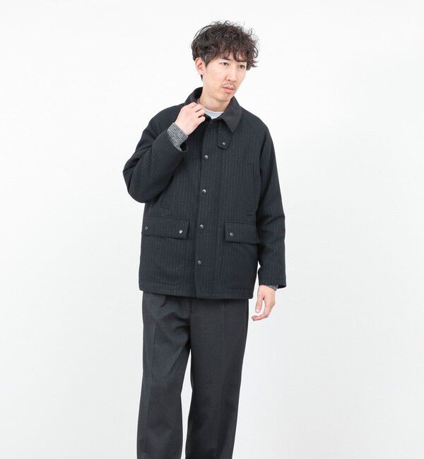 NOLLEY'S goodman「《ビジカジ対応》【TECHTWEED】【SORONA】中綿ユーティリティジャケット 25AW」|ブルゾン・スタジャン|