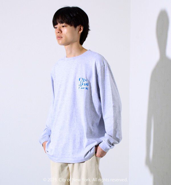 GLOSTER「【GOOD ROCK SPEED】NYC 発砲プリント ロングスリーブTシャツ ロンT」|Tシャツ・カットソー|