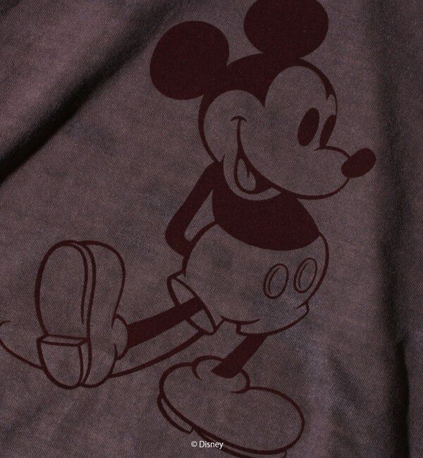 GLOSTER「【GOOD ROCK SPEED】MICKEY / フロッキープリントTシャツ」|Tシャツ・カットソー|