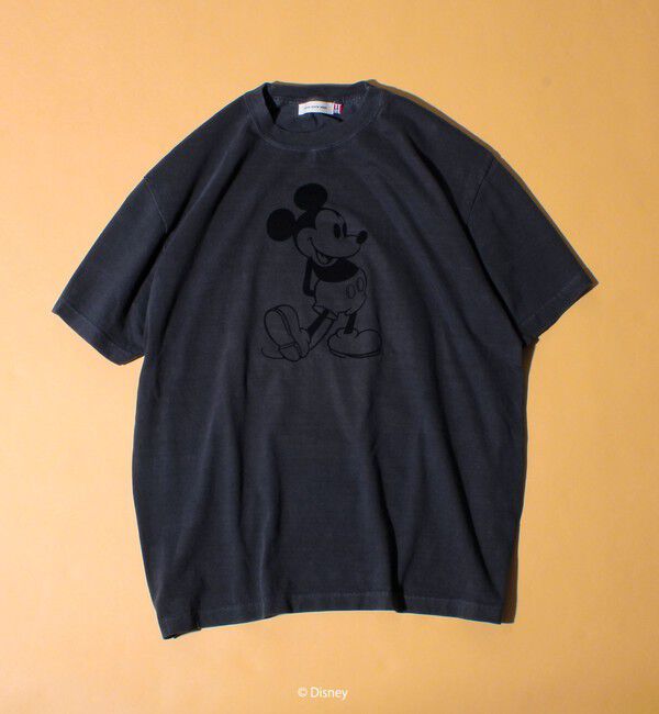 GLOSTER「【GOOD ROCK SPEED】MICKEY / フロッキープリントTシャツ」|Tシャツ・カットソー|