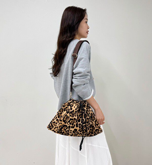 fredy emue「ジャガードショルダードロスト巾着バッグ」|ショルダー・メッセンジャー|