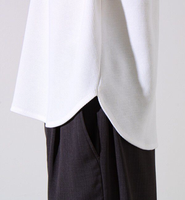 GLOSTER「【レイヤードに最適】【GEVACO】ワッフル素材ロングスリーブTシャツ」|Tシャツ・カットソー|