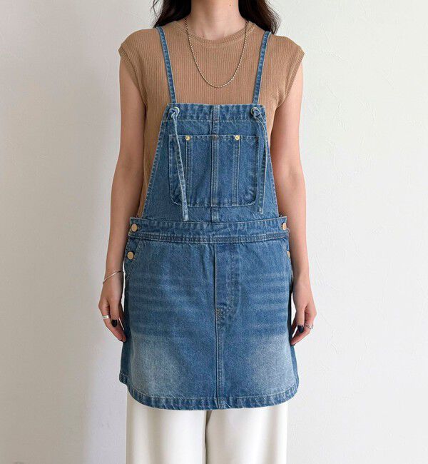 fredy emue「デニムサロペットチュニック」|オールインワン|