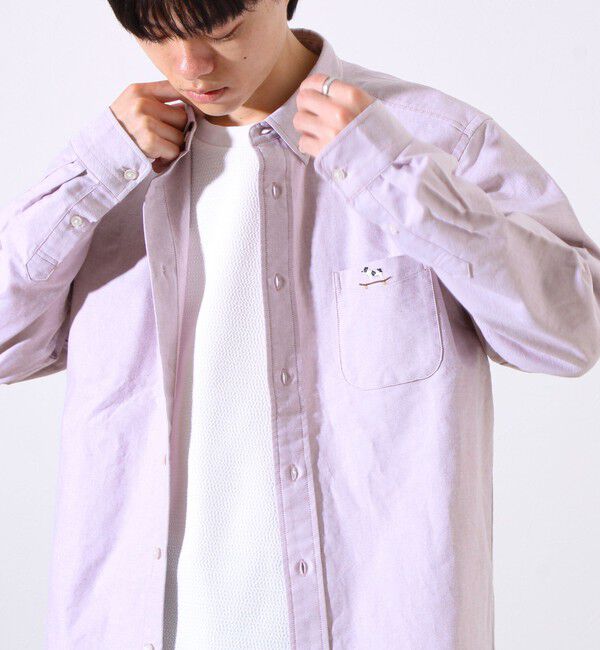 GLOSTER「【定番&times;遊び心】フレブル刺繍BDシャツ 無地/クレイジーパターン」|シャツ・ブラウス|