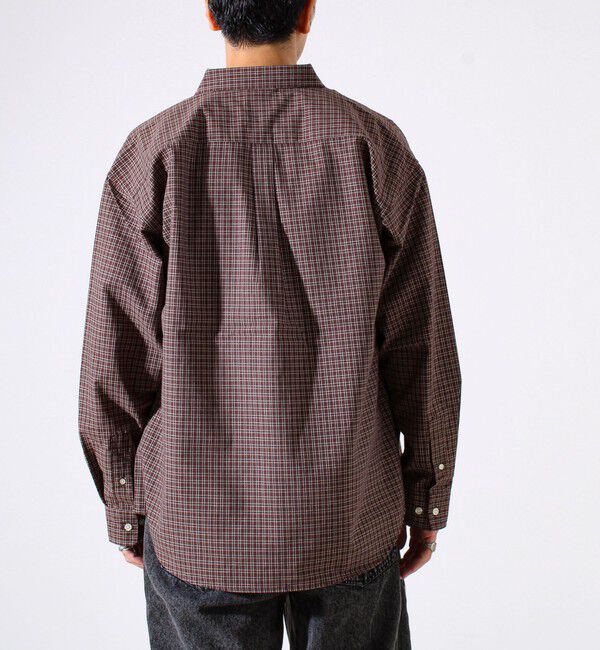 GLOSTER「【シャツ＋Tシャツの2点セット】TC平織 小柄チェックアンサンブル」|シャツ・ブラウス|