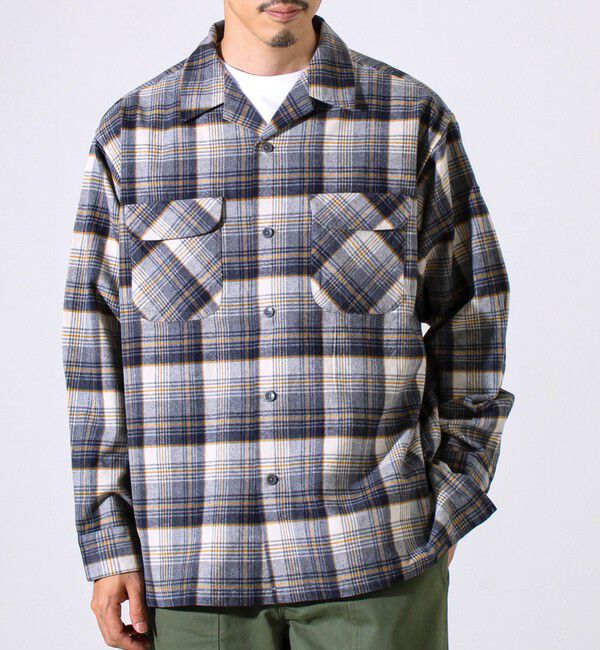 GLOSTER「【PENDLETON】Open Collar Shirt オープンカラーシャツ」|シャツ・ブラウス|