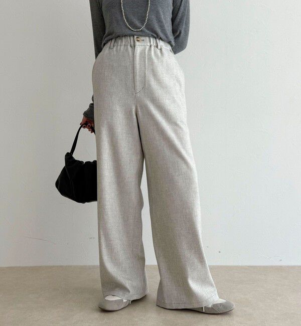 fredy emue「ウールライクイージーワークパンツ」|チノ|