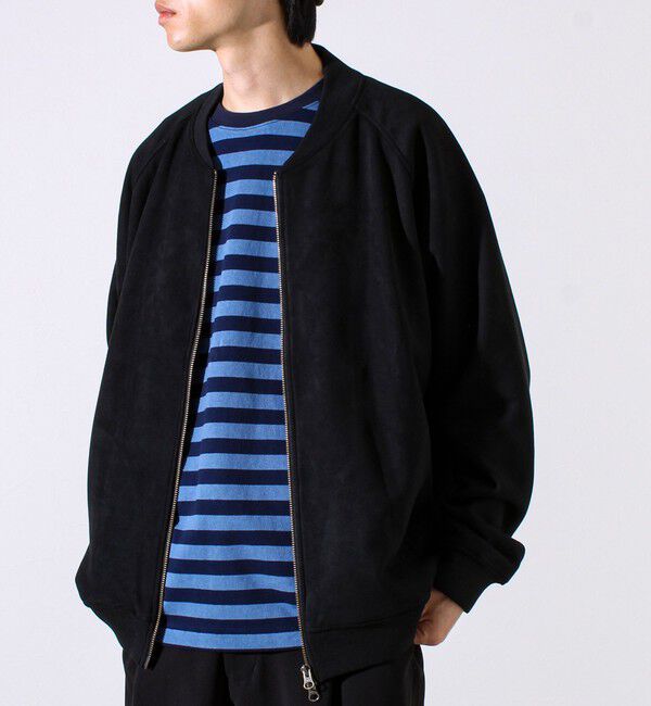 GLOSTER「【秋の新定番】フェイクスエードMA-1ジップブルゾン」|ブルゾン・スタジャン|
