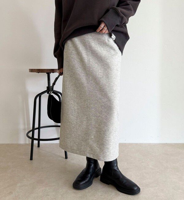 fredy emue「ソフトニットメルトンスカート」|スカート|