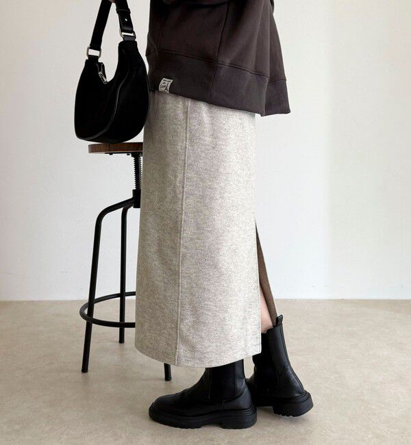 fredy emue「ソフトニットメルトンスカート」|スカート|