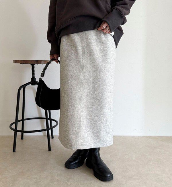 fredy emue「ソフトニットメルトンスカート」|スカート|
