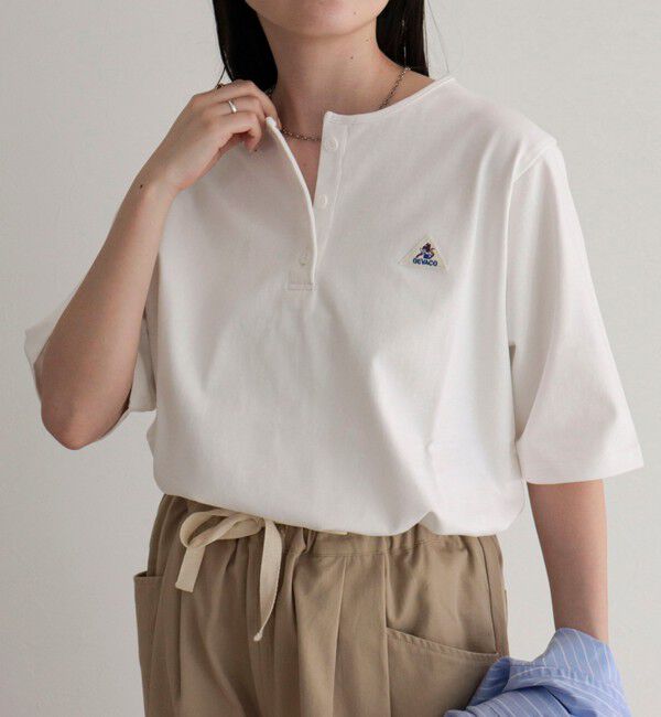 fredy emue「【GEVACO/ゲバコ】別注レディースヘンリーネックTシャツ」|Tシャツ・カットソー|