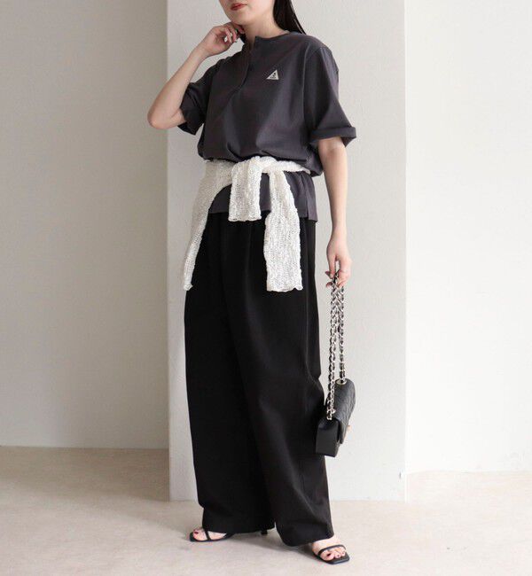 fredy emue「【GEVACO/ゲバコ】別注レディースヘンリーネックTシャツ」|Tシャツ・カットソー|