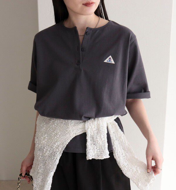 fredy emue「【GEVACO/ゲバコ】別注レディースヘンリーネックTシャツ」|Tシャツ・カットソー|
