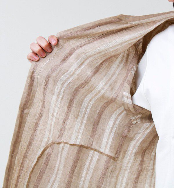 GLOSTER「【リネン100％】バンドカラーシャツ」|シャツ・ブラウス|