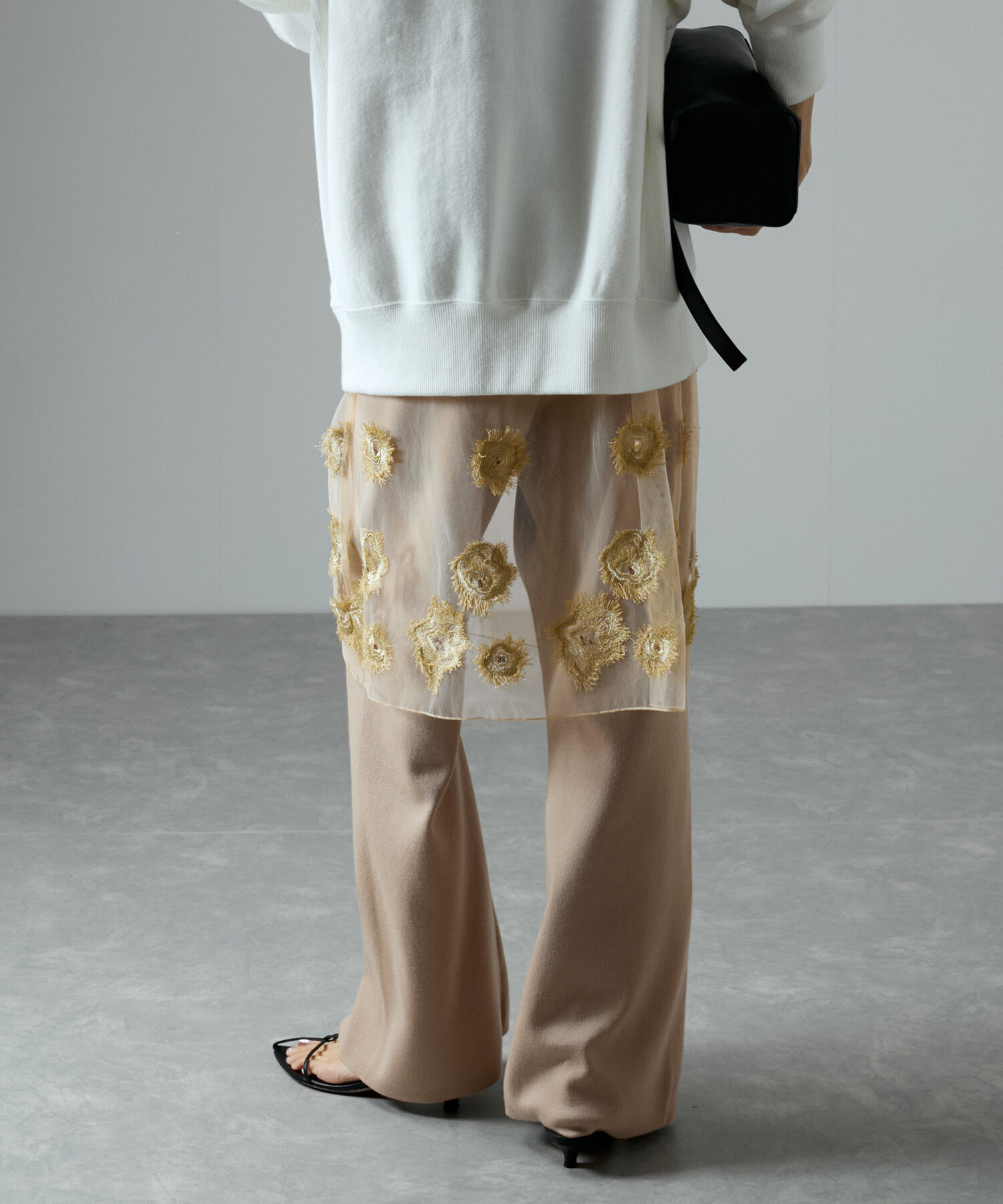 SALON adam et rope'「スウェットライクストレートイージーニットパンツ【セットアップ対応・洗える】」|その他|