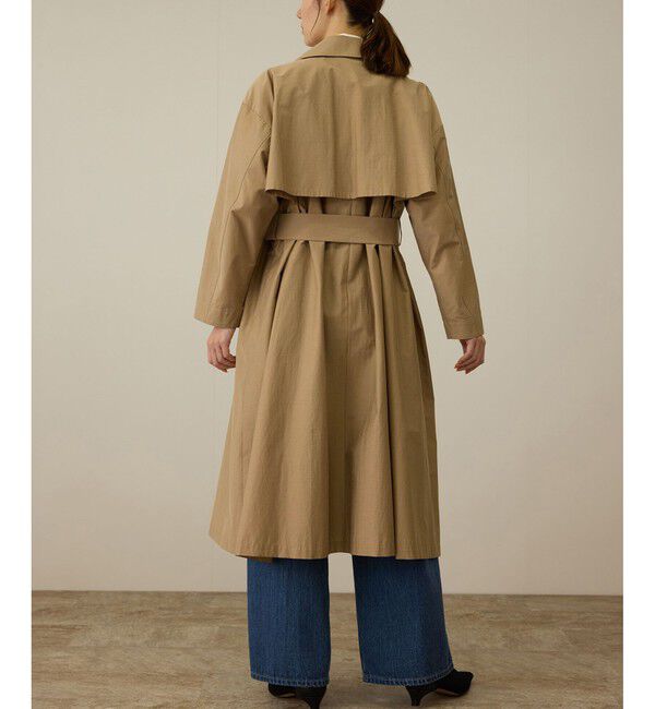 ROPE「【軽量】コットンポプリン スプリングコート」|トレンチコート|