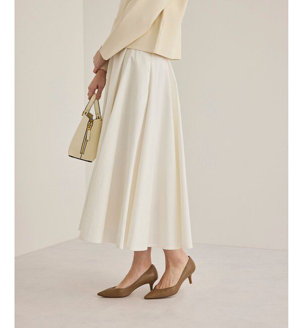 ROPE「【洗える】ドライコットンフォルムフレアスカート/セレモニー・通勤対応」|スカート|