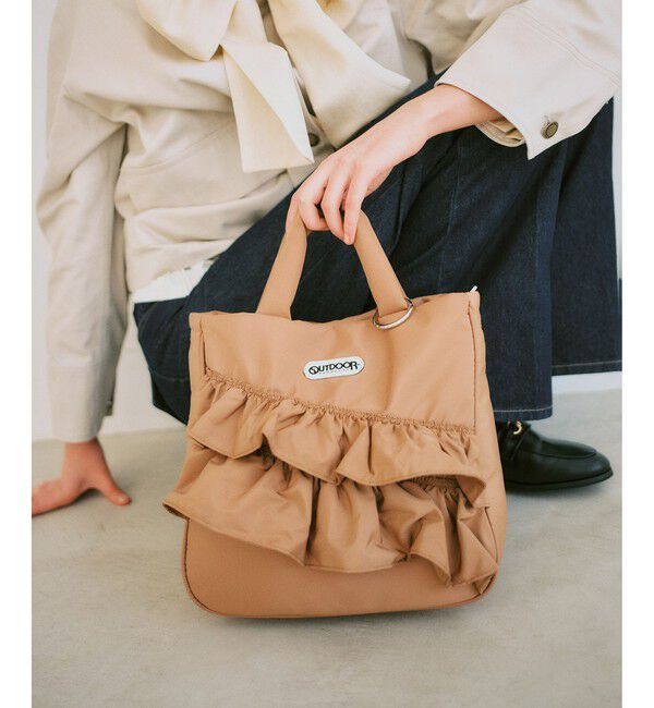 VIS「【OUTDOOR PRODUCTS】VIS別注2WAYフリルトートバッグ」|トートバッグ|