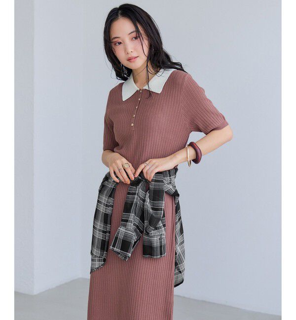 VIS「チェック＆シアーオーバーシャツ」|シャツ・ブラウス|