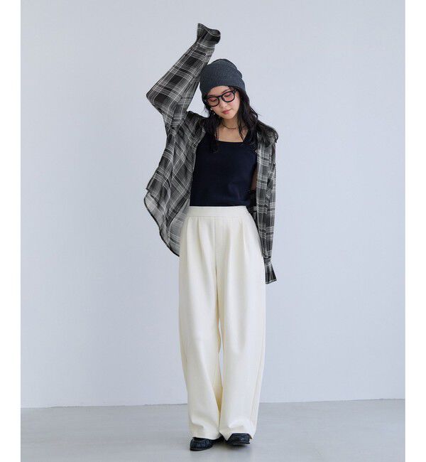 VIS「チェック＆シアーオーバーシャツ」|シャツ・ブラウス|