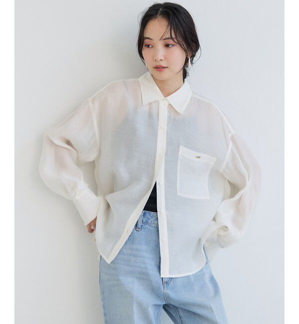 VIS「チェック＆シアーオーバーシャツ」|シャツ・ブラウス|キナリ(16)