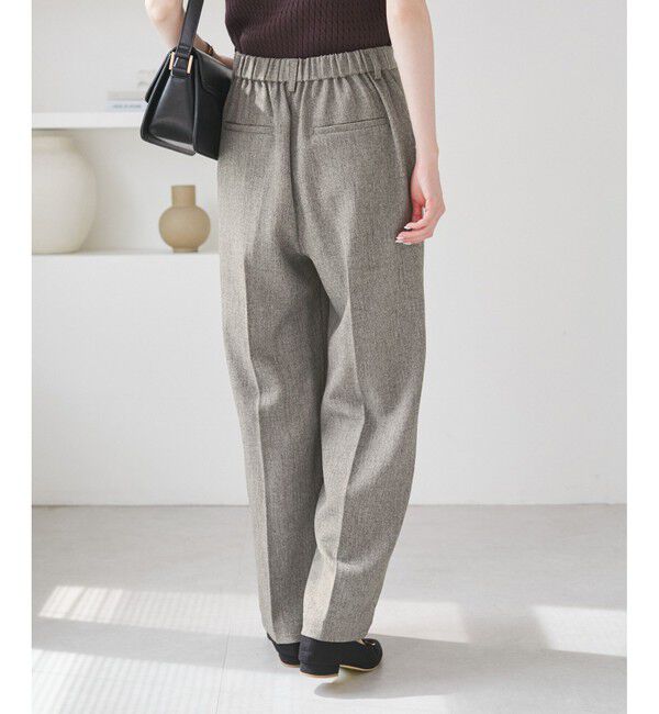 Rope&rsquo;Picnic「ベイカーワイドパンツ/通勤対応」|チノ|