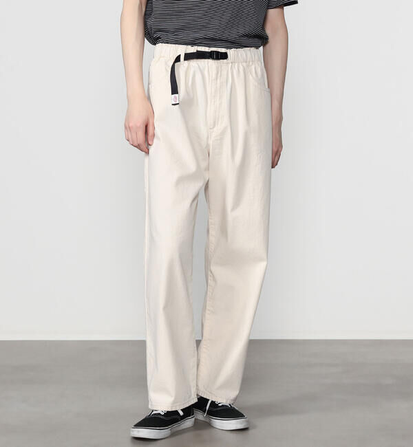 DANTON「DANTON | カラーデニム ベルトイージーパンツ MEN」|デニム|ECRU