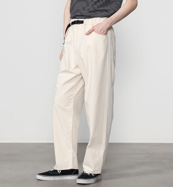 DANTON「DANTON | カラーデニム ベルトイージーパンツ MEN」|デニム|